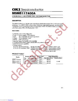 MSM5117400A-80TS-L datasheet  