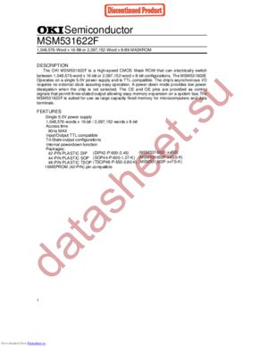 msm531622f datasheet  