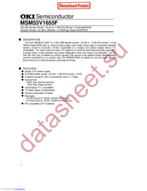 MSM53V1655F datasheet  