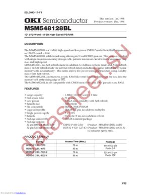 msm548128bl datasheet  