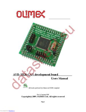 AVR-H128-CAN datasheet скачать даташит