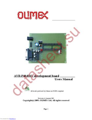 AVR-P40-8515-8MHz datasheet  