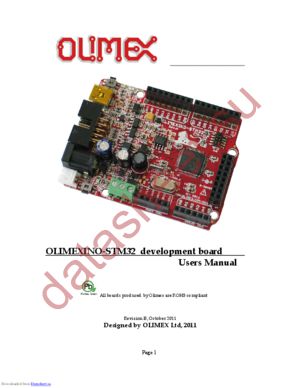 OLIMEXINO-STM32 datasheet  