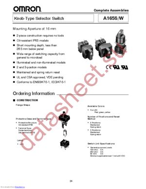 A165W-A3MR-24D-2 datasheet  