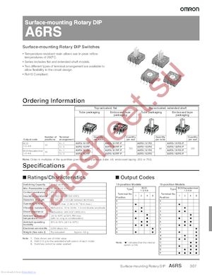 A6RS162RSP datasheet  