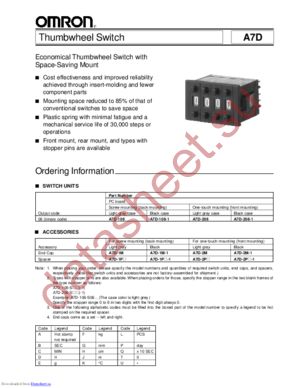 A7D-206-S06-1 datasheet  