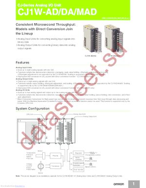 CJ1W-DA041 datasheet  