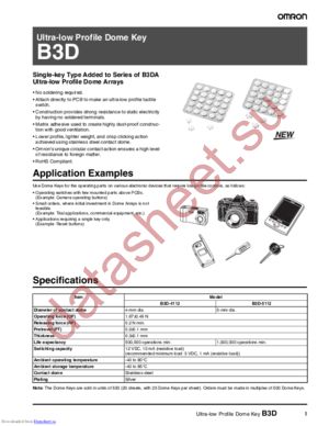 B3D datasheet  
