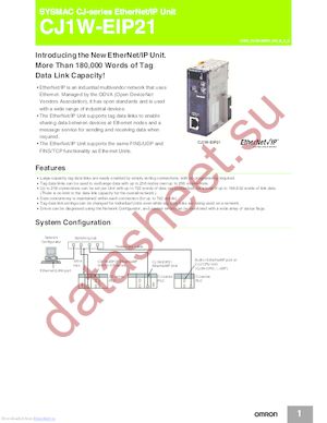 CJ1W-EIP21 datasheet  