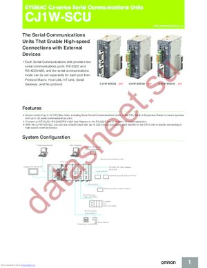 CJ1W-SCU31-V1 datasheet  