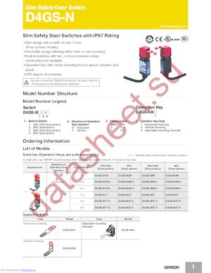 D4GS-N1T-3 datasheet  