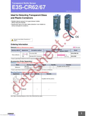 E3S-CR67 datasheet  