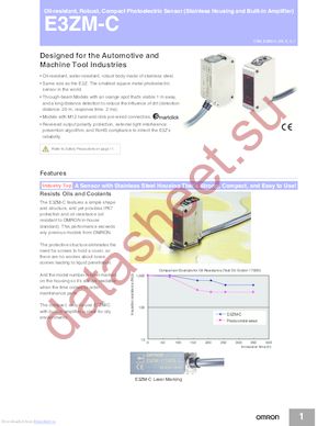 E3ZM-CD622M datasheet  