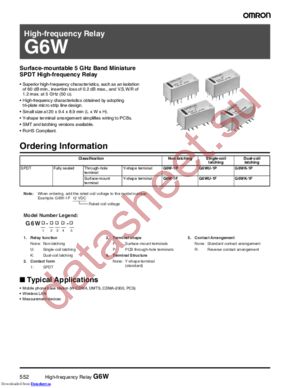 G6WK-1PDC3 datasheet  