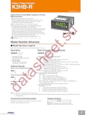 K3HB-RNB-100-240 datasheet  