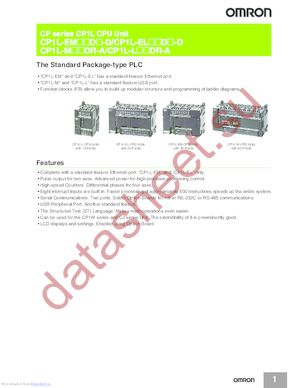 CP1E-N14DR-D datasheet  