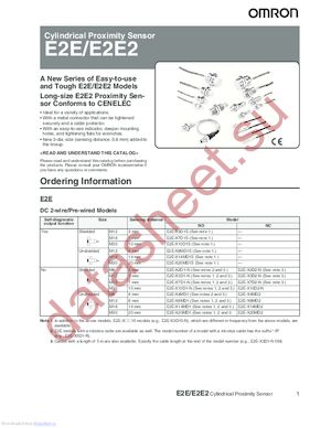 E2EX2ME2 datasheet  