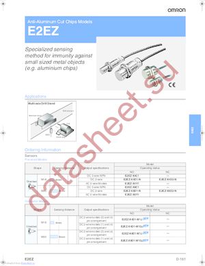 E2EZ-X8D1-N datasheet  