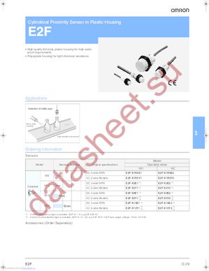 E2F-X5E2 datasheet  