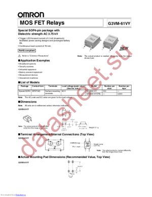 G3VM-61VY datasheet  