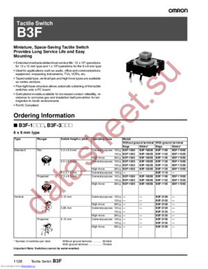 B3F-1025S datasheet  