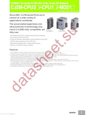 CJ2M-CPU13 datasheet  
