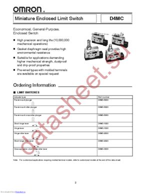 D4MC-j datasheet  