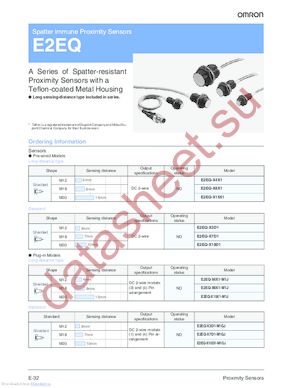 E2EQ-X15X1 datasheet  