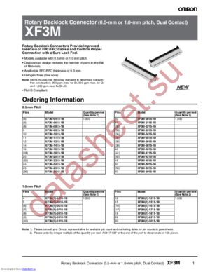 XF3M-3415-1B datasheet  