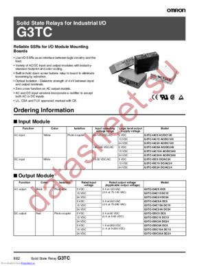 G3TCIAC5AAC/DC240 datasheet  