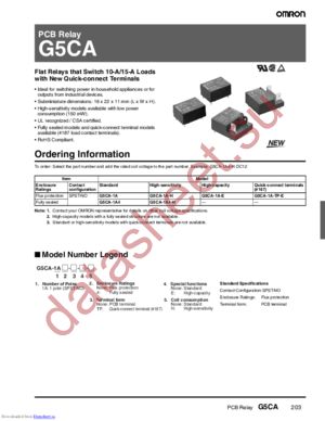 G5CA-1A-EDC5 datasheet  