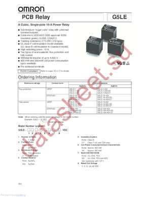 G5LE1VD12DC datasheet  