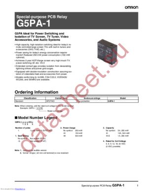 G5PA-1-MDC5BYOMZ(PF) datasheet  