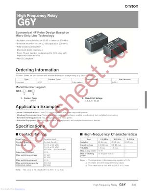 G6Y-1DC9 datasheet  