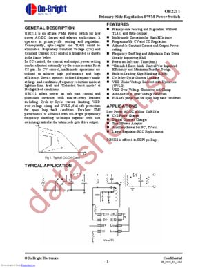 OB2211 datasheet  