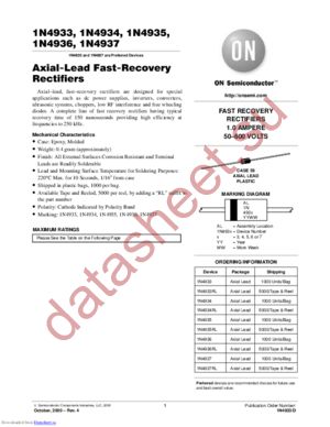 1N4933...1N4937 datasheet  