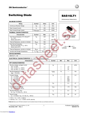 BAV70LT1D datasheet  