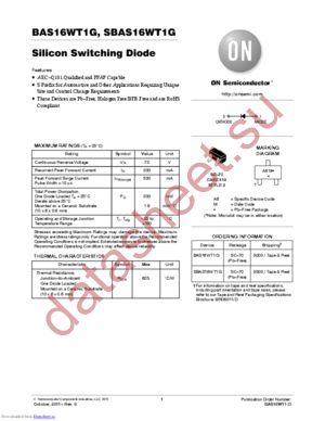 BAS16WT1G_12 datasheet  