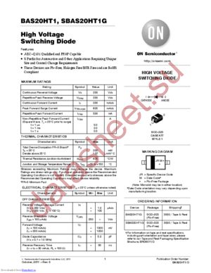 SBAS20HT1G datasheet  