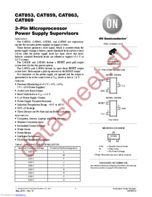 CAT853 datasheet  