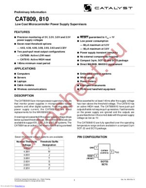 CAT810ZEU-T datasheet  