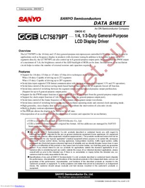 LC75879PT datasheet  