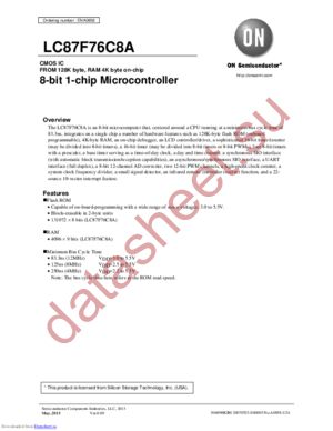 LC87F76C8A datasheet  