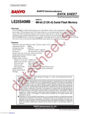 LE25S40MB datasheet  
