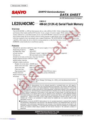 LE25U40CMC datasheet  
