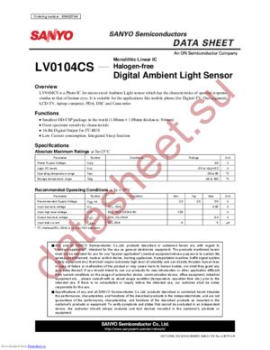 LV0104CS-TLM-H datasheet  