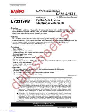 LV3319PM-MPB-E datasheet  