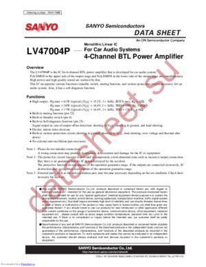 LV47004P-E datasheet  