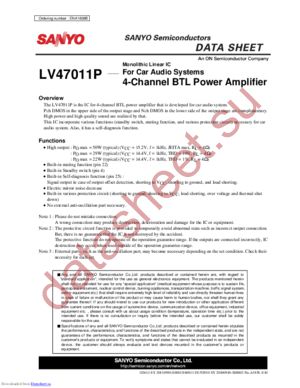 LV47011P-E datasheet  