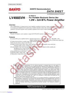 LV4985VH-TLM-H datasheet  
